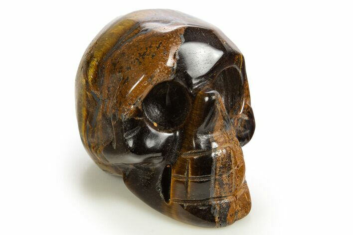 Polished Tiger's Eye Skull - South Africa #320159